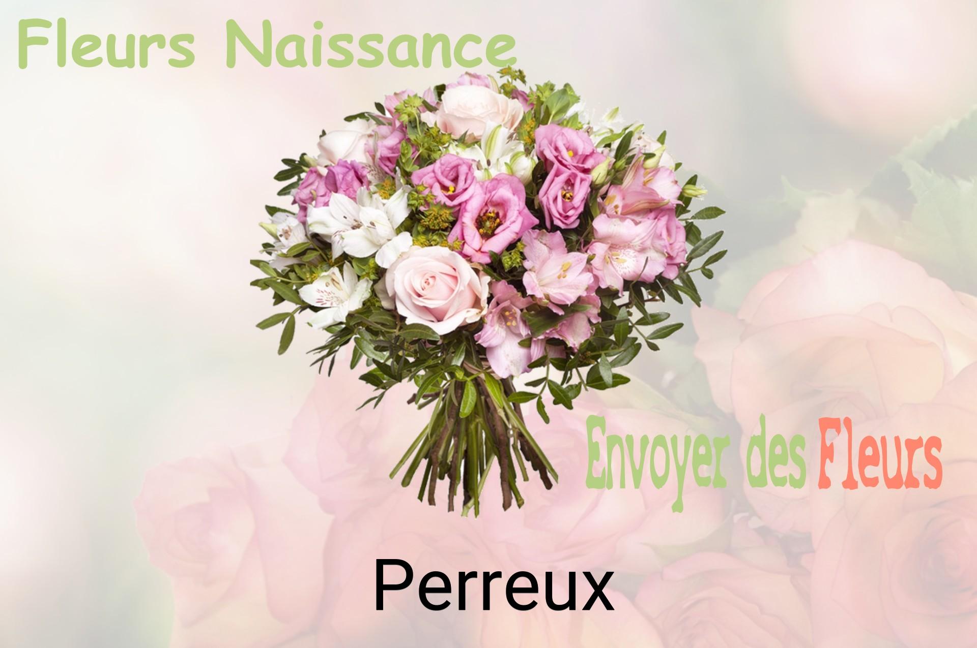 Bouquet de fleurs de naissance livré à Perreux